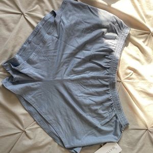Athleta sleep shorts.